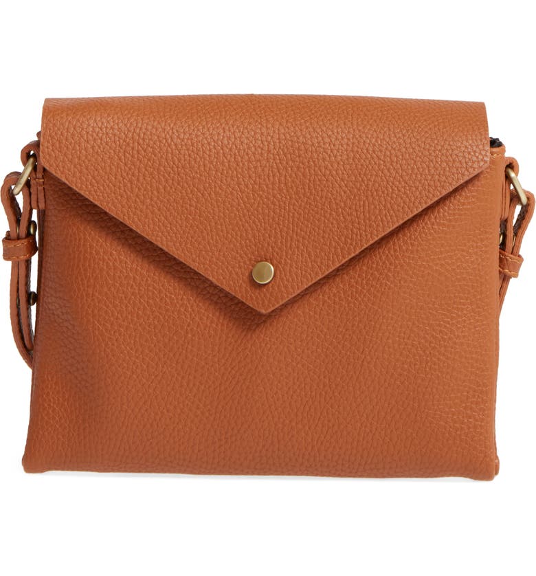 STREET LEVEL Faux Leather Envelope Crossbody Bag, Main, color, 200