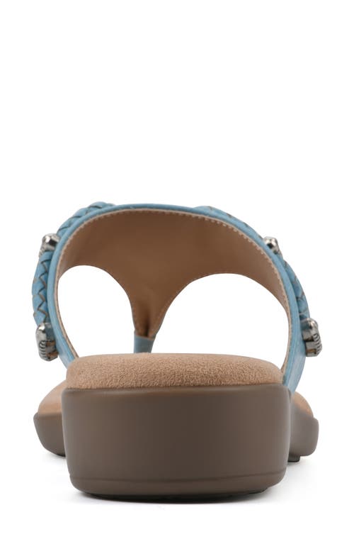 Cliffs By White Mountain Bailee Sandal In Turquoise/woven