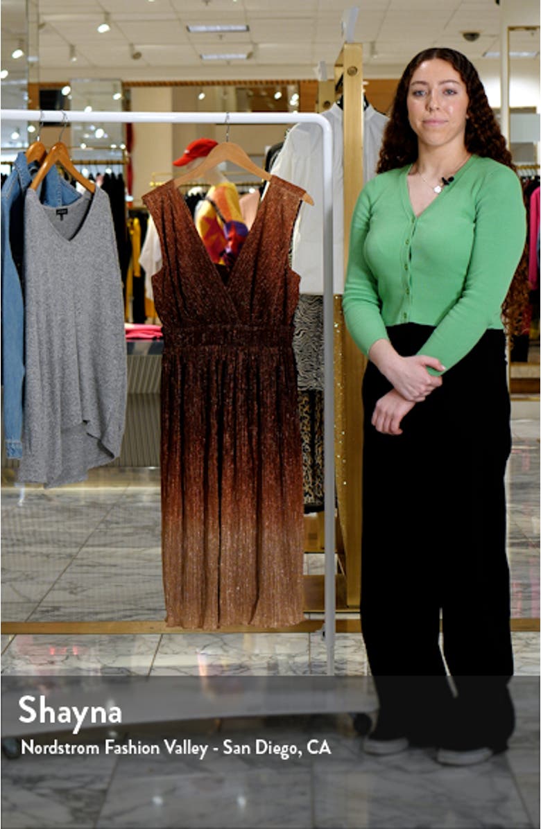 Ellery Shimmer Ombré Midi Cocktail Dress, sales video thumbnail