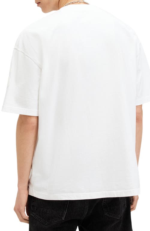 Shop Allsaints Biggy Logo Graphic T-shirt In Optic White