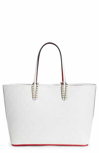 Cabata - Tote bag - Grained calf leather and spikes - Blush