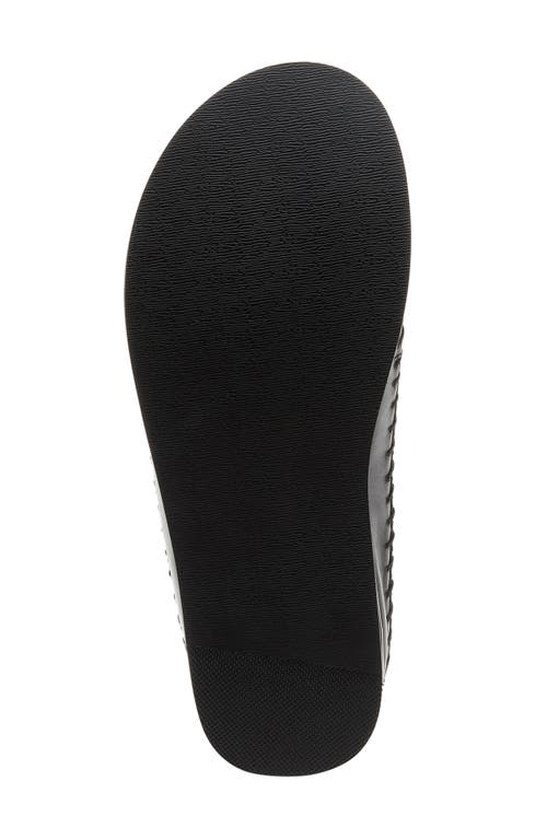 Kelsi Dagger Brooklyn Freddy Faux Shearling Lined Slingback Flat In Black