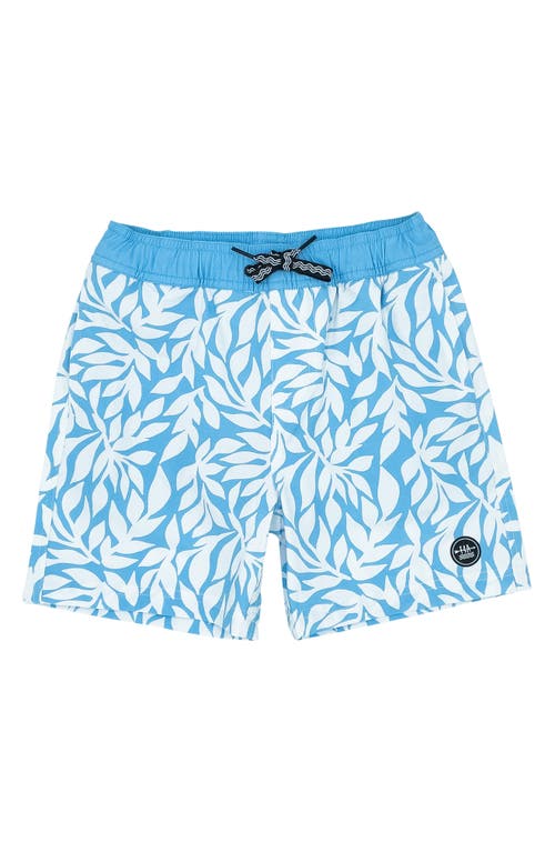 Feather 4 Arrow Kids' High Tide Swim Trunks Blue Grotto at Nordstrom,
