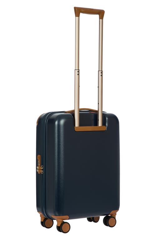 Shop Bric's Amalfi 21" Carry-on Spinner Suitcase In Blue/tan