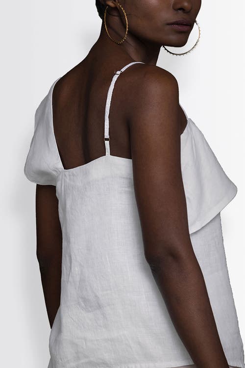 Reistor Women's White The Wandering Wave Hemp Shirt In Coconut White