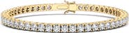 HauteCarat Round Cut Lab Grown Diamond Tennis Bracelet