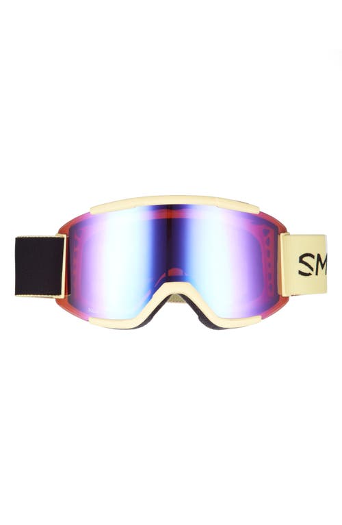 Shop Smith Squad 203mm Chromapop™ Snow Goggles In Brass Colorblock/violet