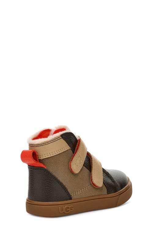 Shop Ugg(r) Rennon High Top Sneaker In Antilope/mustard/warm Red