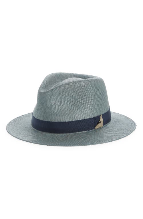 Bailey Cam Straw Panama Hat in Slate Blue