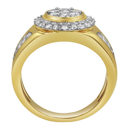 LUVMYJEWELRY LUVMYJEWELRY HEAVYWEIGHT DIAMOND 14K YELLOW GOLD DIAMOND MEN STATEMENT RING