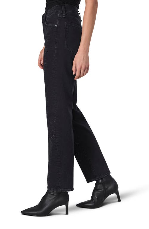 Shop Rag & Bone Harlow Rhinestone Mid Rise Ankle Straight Leg Jeans In Sirinjewel