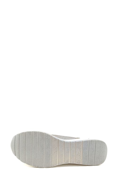 Reaction Kenneth Cole Fiona Platform Wedge Sneaker In Cream Mesh