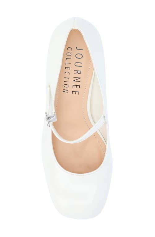 Journee Collection Okenna Mary Jane Pump In White