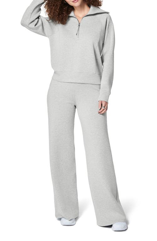 Shop Spanx ® Airessentials Wide Leg Pants In Light Grey Heather