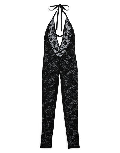 Shop Adore Me Catrice Crotchless Catsuit Lingerie In Black