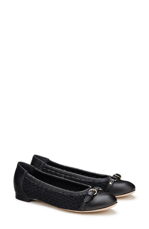 Shop Agl Attilio Giusti Leombruni Agl Monia Cap Toe Ballet Flat In Nero