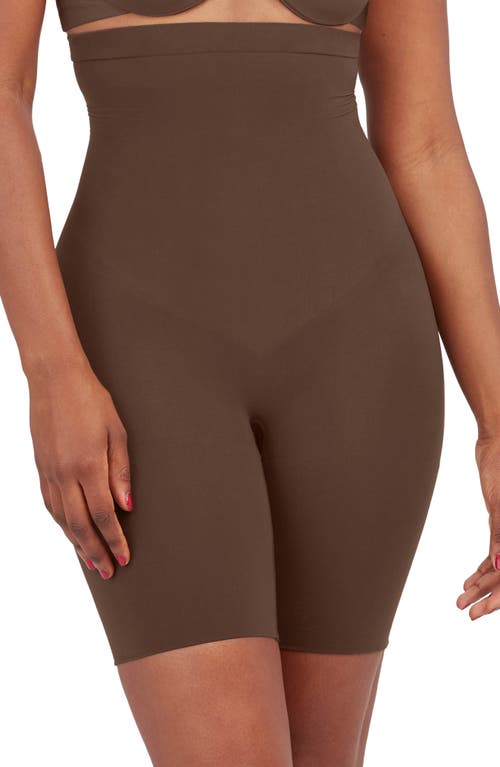 SPANX® Higher Power Shorts in Chestnut Brown at Nordstrom, Size 2X