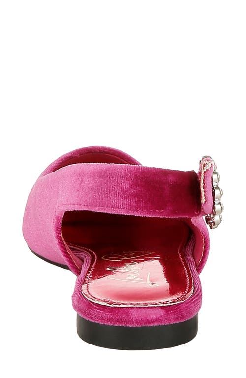 London Rag Dolan Slingback Flat In Fuchsia