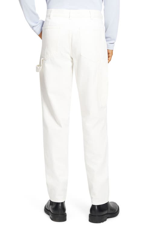 Theory Straight Leg Carpenter Jeans In Soft White