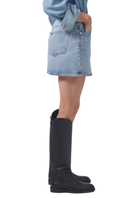 Shop Citizens Of Humanity Ramona Denim Miniskirt In Fiesta