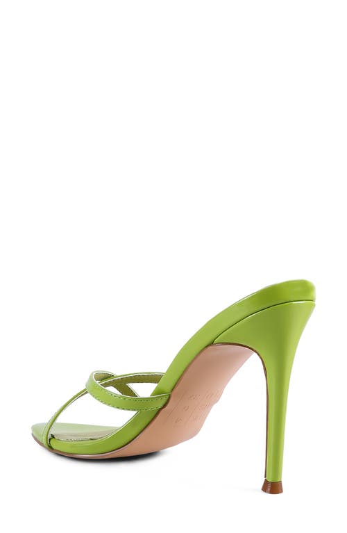 London Rag Spellbound High Heeled Pointed Toe Sandal In Avocado