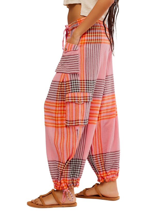FREE PEOPLE FREE PEOPLE CRAFTED PLAID CARGO PANTS