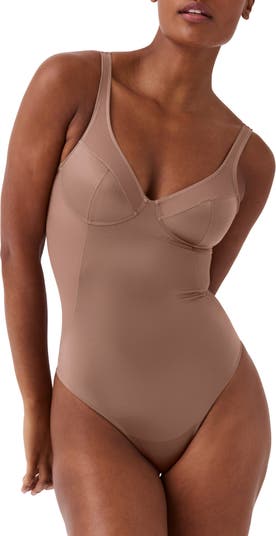 Spanx Thinstincts 2.0 Cami Thong Bodysuit In Cafe Au Lait