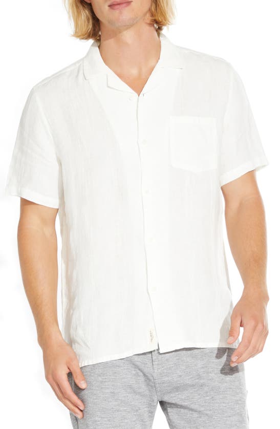 Civil Society Lodi Short Sleeve Button-down Shirt In White