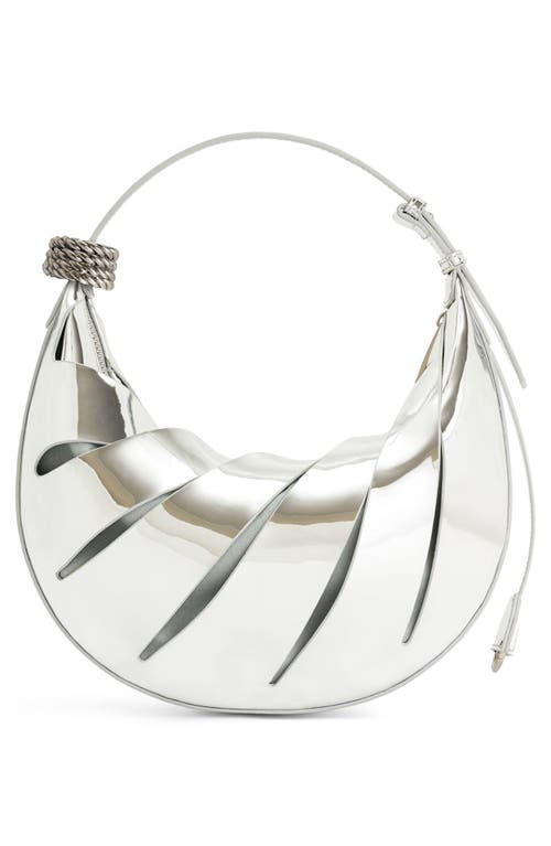 Jw Pei Jana Hollow Out Faux Leather Shoulder Bag In Silver