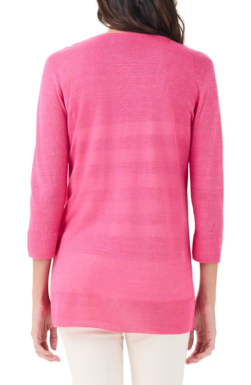 Shop Nic + Zoe Nic+zoe Featherweight Flyaway Cardigan In Wild Pink