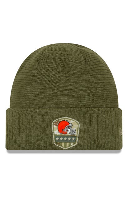 New Era Salute To Service Nfl Beanie In Cleveland Browns