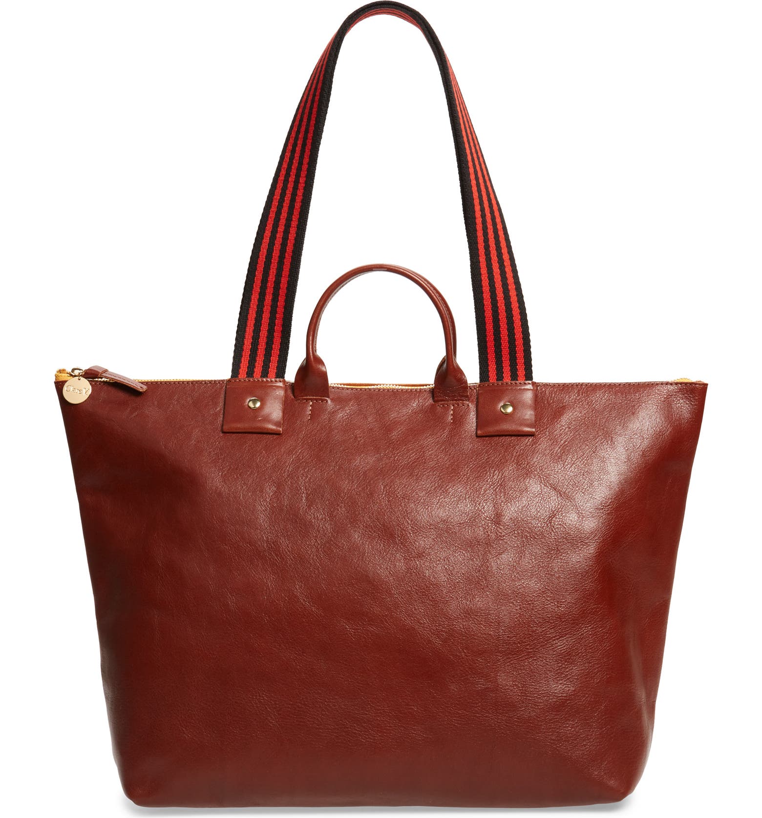 Claire V. Le Zip Leather Tote | Nordstrom