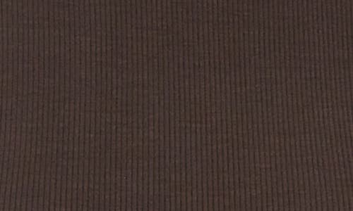 Shop Splits59 Jackon Rib Turtleneck T-shirt In Dark Chocolate/creme