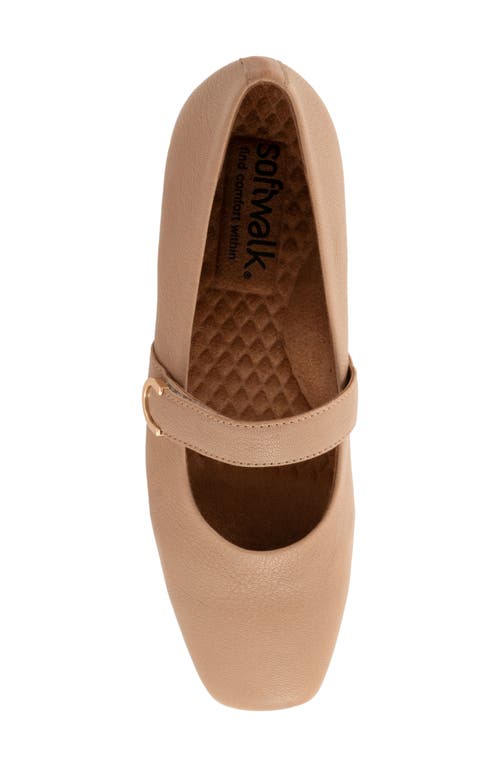 Softwalk Valdivia Womens Adjustable Mary Janes In Beige