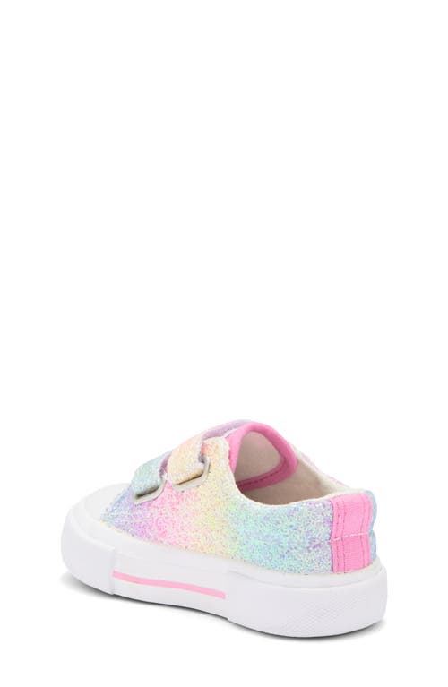Emma New York Kids' Cap Toe Sneaker In Rainbow Glitter