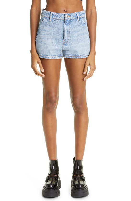 ALEXANDER WANG HIGH WAIST DENIM SHORTS