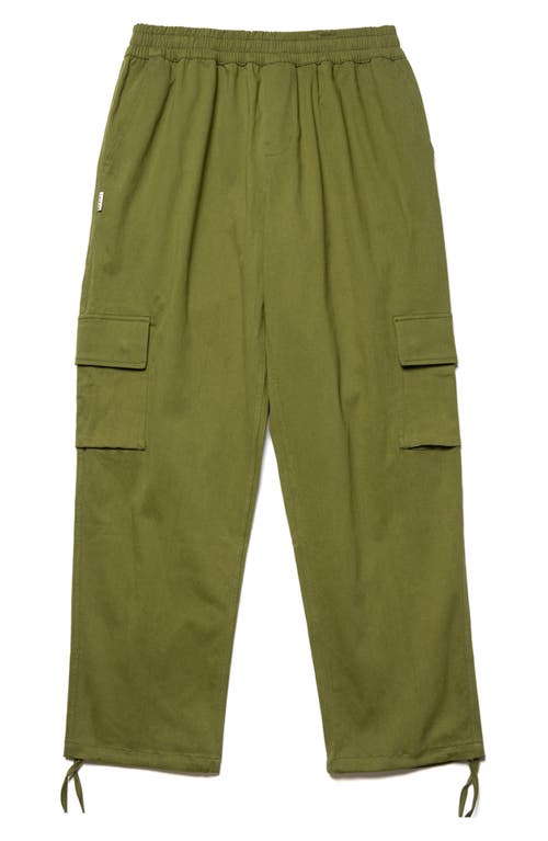 Stretch Cotton Cargo Pants in Olive