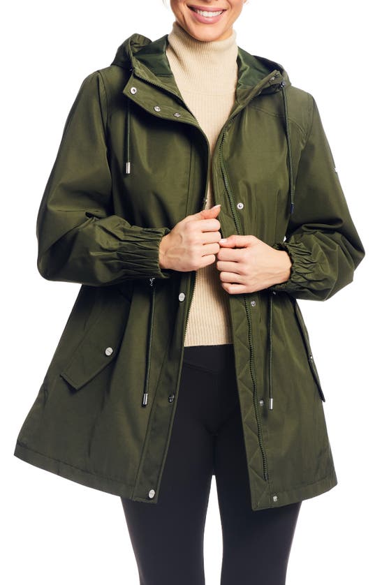 Sanctuary Touch Rain Jacket In Olive