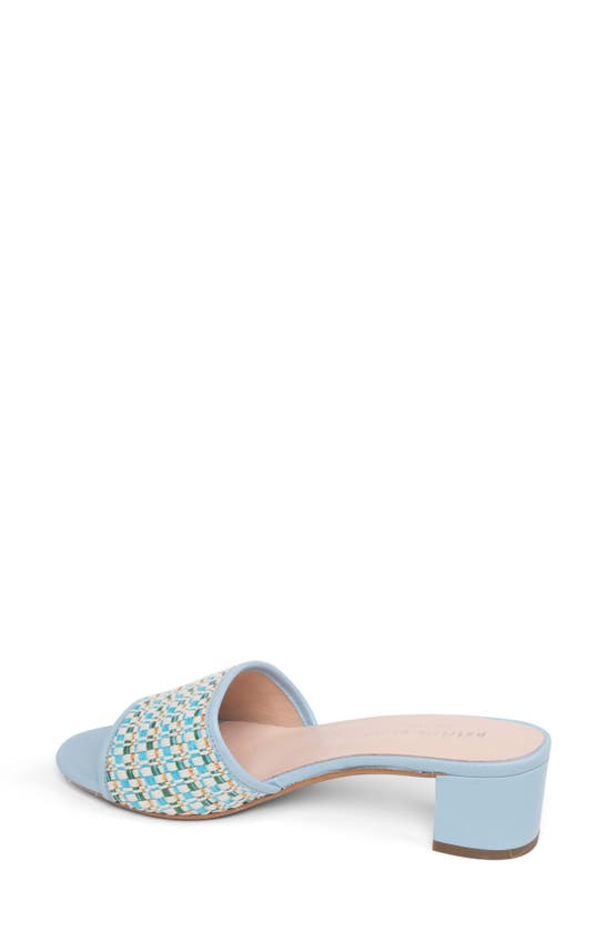 Shop Patricia Green Harper Raffia Slide Sandal In Sky Blue