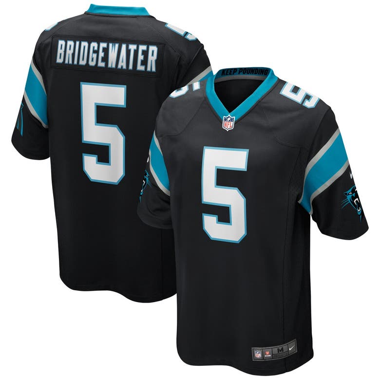 Shop Nike Teddy Bridgewater Black Carolina Panthers Game Player Jersey