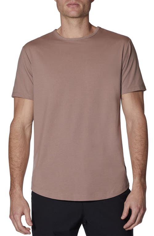AO Curve Hem Cotton Blend T-Shirt in Mountain Mist