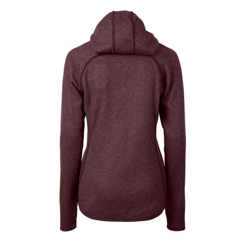 Shop Cutter & Buck Burgundy New Mexico State Aggies Mainsail Sweater-knit Full-zip Hoodie