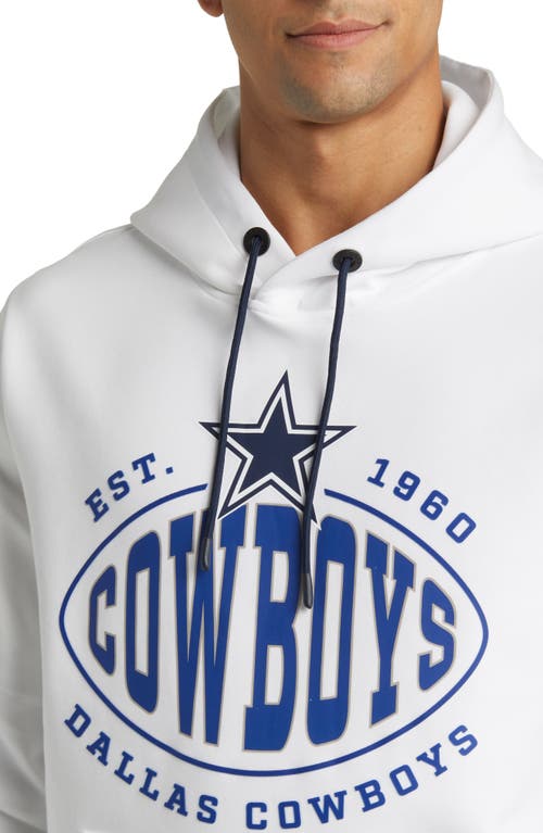 Shop Hugo Boss Boss X Nfl Touchback Graphic Hoodie In Dallas Cowboys White