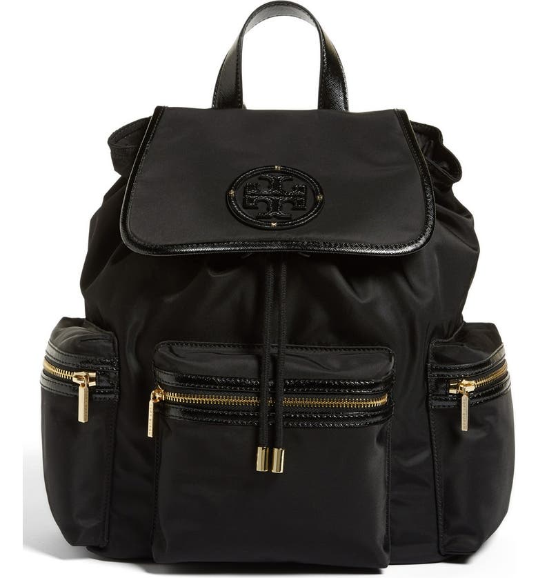 Tory Burch 'Stacked T Logo' Nylon Backpack | Nordstrom