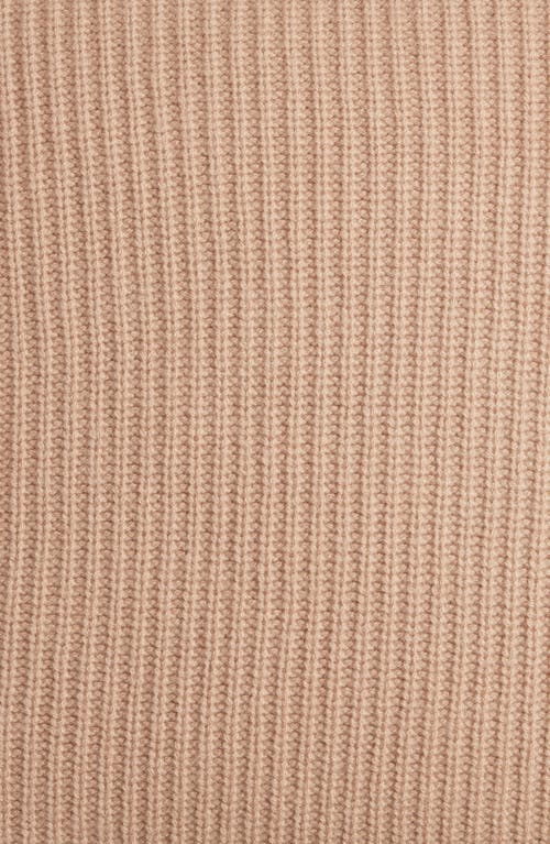Nordstrom Rib Wool & Cashmere Accent Pillow In Camel