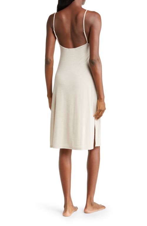 Natori Luxe Shangri-la Nightgown In Cashmere W/cocoon