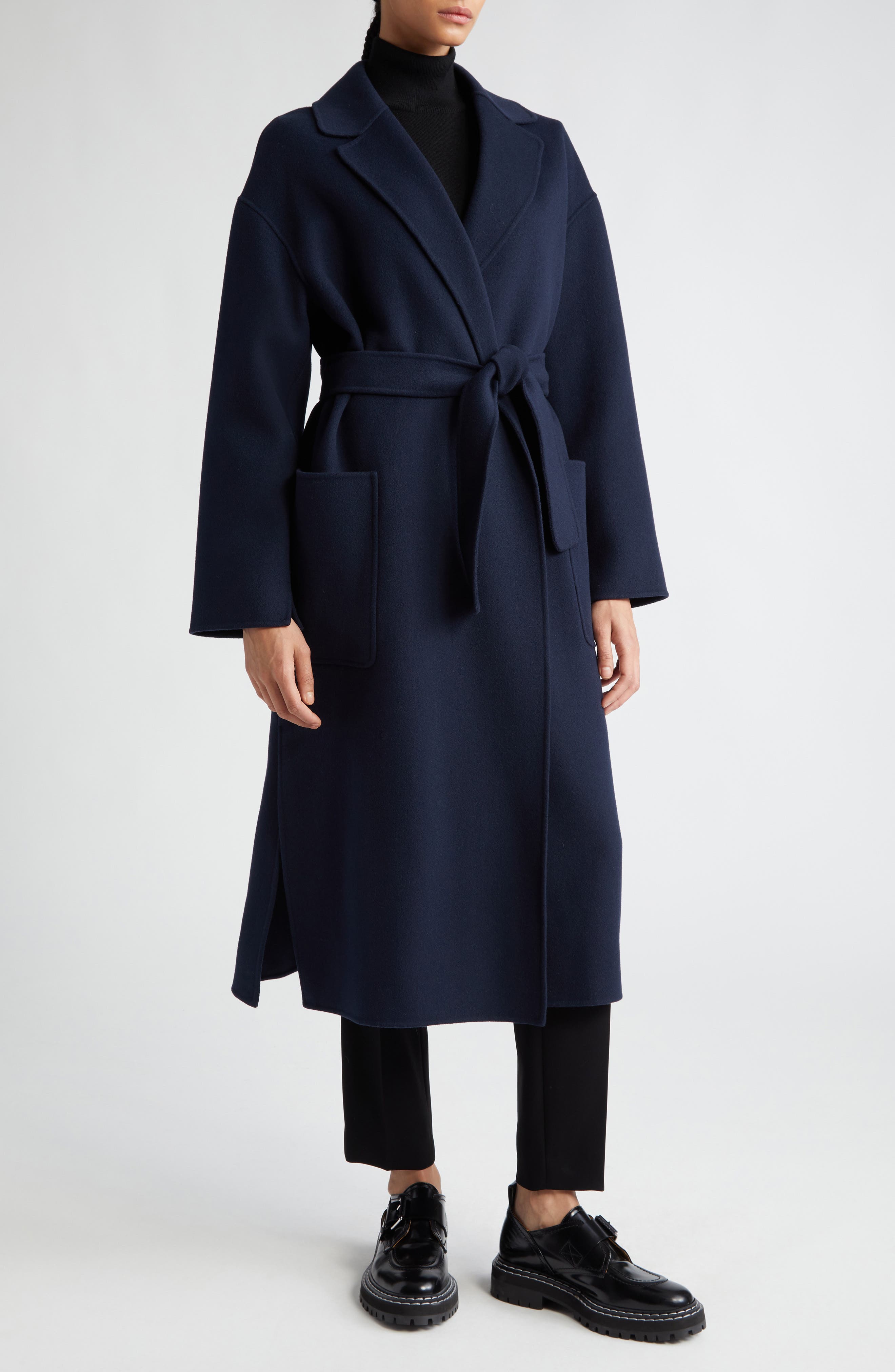 Max Mara coat in wool fur