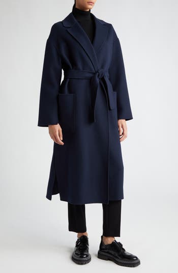 Max Mara Nina Belted Double Face Wool Coat | Nordstrom