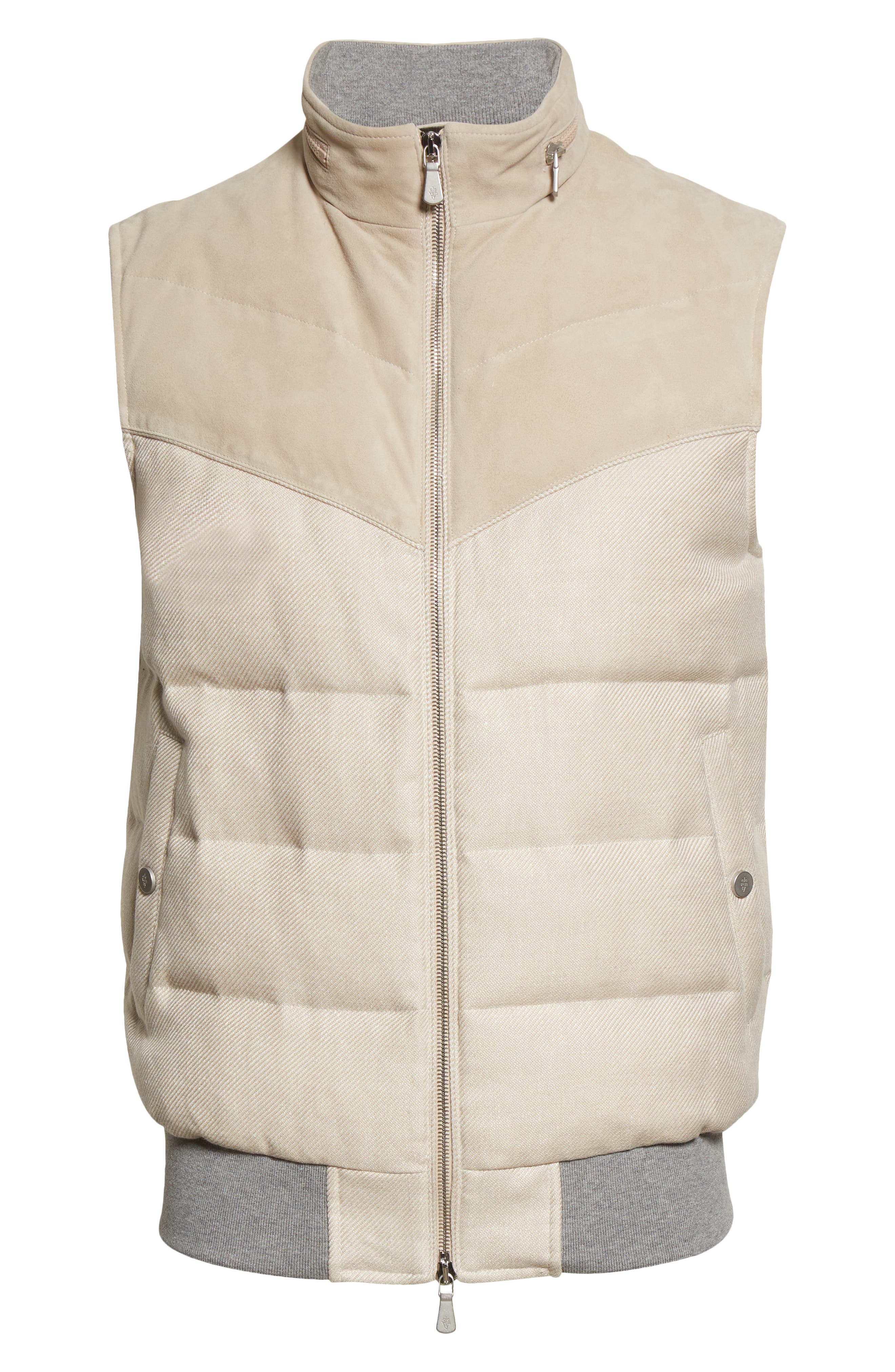 Mens Clothing Jackets Waistcoats and gilets Natural Eleventy Flannel Vest in Beige for Men 
