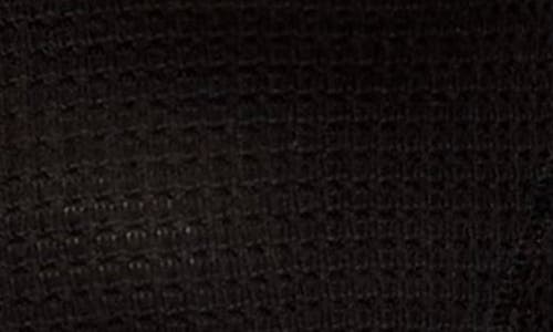 Free People Going Places Fitted Waffle Knit Cardigan In Black